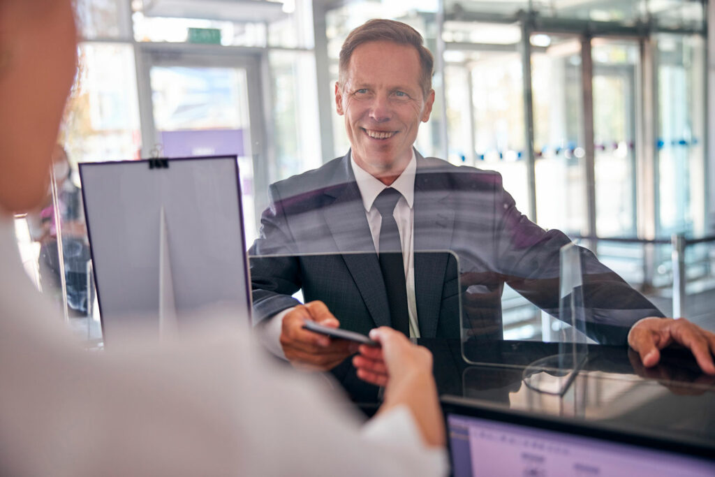 Document-checking-at-desk Automated ID Document passport checking