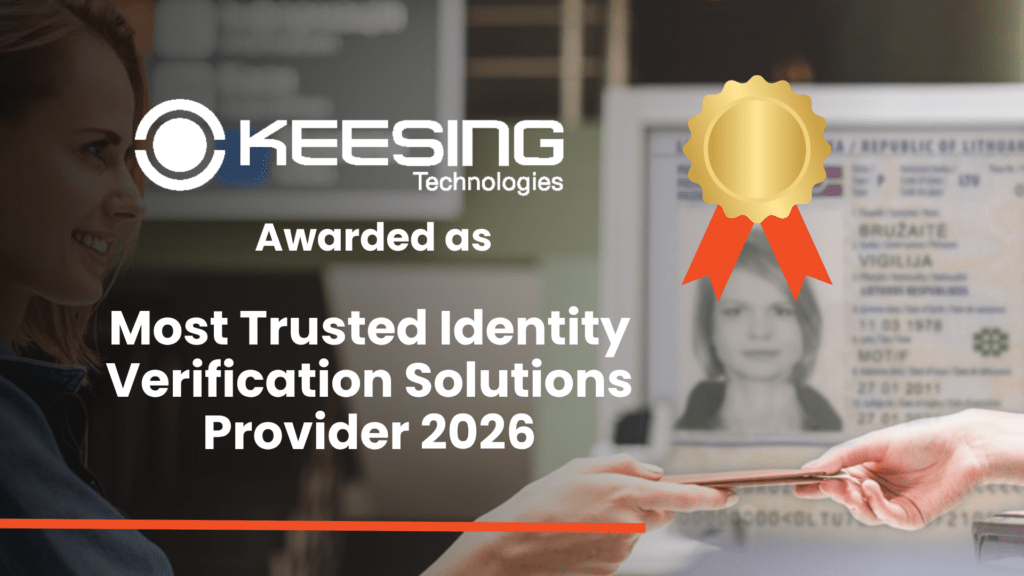 Keesing Awarded Most Trusted Solution Provider.